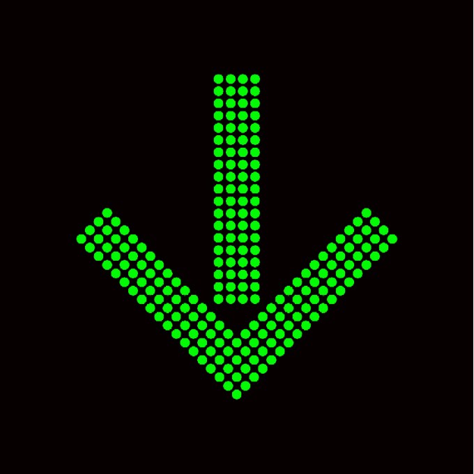 Panou VMS - PMV cu indicatoare rutiere variabile - management banda circulatie  